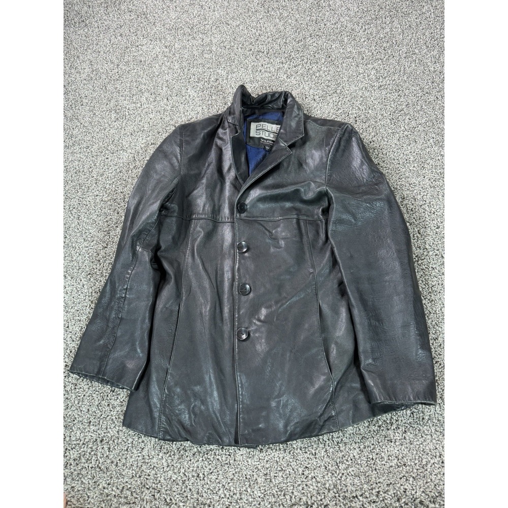 Vintage Wilson's Leather Pelle Studio Bomber Jacket Women's Size Large Black